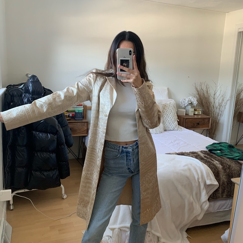 Hailey Bieber Inspired Vintage Coat Lux Arden B
